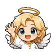 Angel waving emote