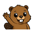 Beaver waving emote
