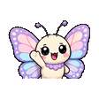 Butterfly waving emote