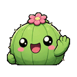 Cactus waving emote