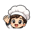 Chef waving emote