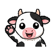 Cow waving emote