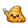 Croissant waving emote