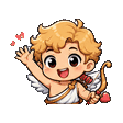 Cupid waving emote