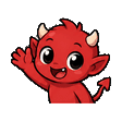 Cute-Imp waving emote