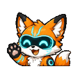 Cyber-Fox waving emote