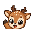Deer waving emote