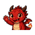 Ember Dragon waving emote