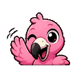 Flamingo waving emote
