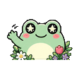 Garden Frog waving emote