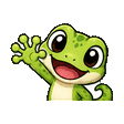Gecko waving emote
