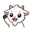 Goat waving emote