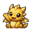 Gold-Dragon waving emote