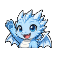 Ice-Dragon waving emote