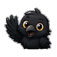 Ink-Crow waving emote