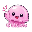Jellyfish waving emote