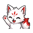 Kitsune waving emote