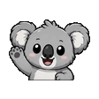 Koala waving emote