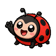 Ladybug waving emote
