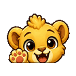 Lion-Cub waving emote