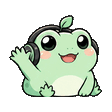 Lofi-Frog waving emote