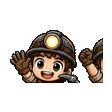 Miner waving emote
