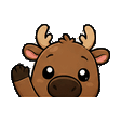 Moose waving emote