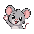 Mouse waving emote
