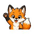 Orange Fox waving emote
