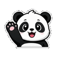 Panda waving emote