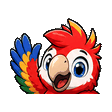 Parrot waving emote