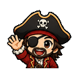 Pirate waving emote