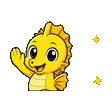 Seahorse waving emote