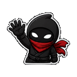 Shadow Ninja waving emote