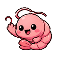 Shrimp waving emote