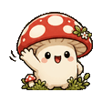 Sprout Mushroom waving emote