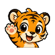 Tiger-Cub waving emote