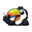 Toucan waving emote