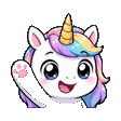 Unicorn waving emote