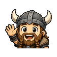 Viking waving emote