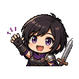 Warrior-Girl waving emote