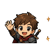 Warrior waving emote